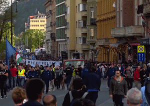Manifestaţie la Budapesta în favoarea UE şi contra premierului Viktor Orban